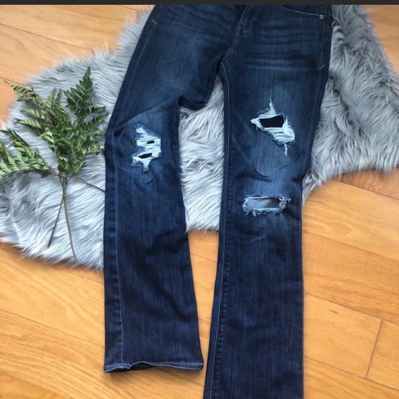 Express distressed flare jeans - Picture 2 of 3